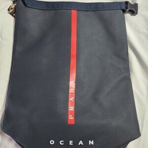 PRADA Beauty Ocean Luna Rossa Navy Blue Water-Resistant Sailing Bag VIP - New